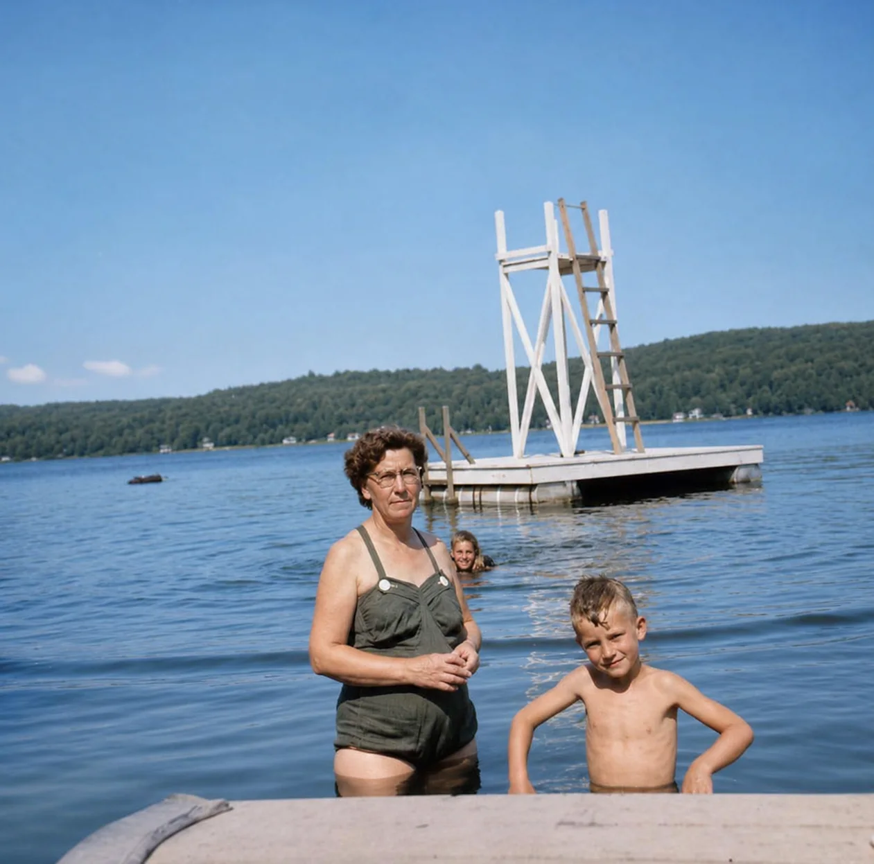 Journée d’été en famille au bord de l’eau