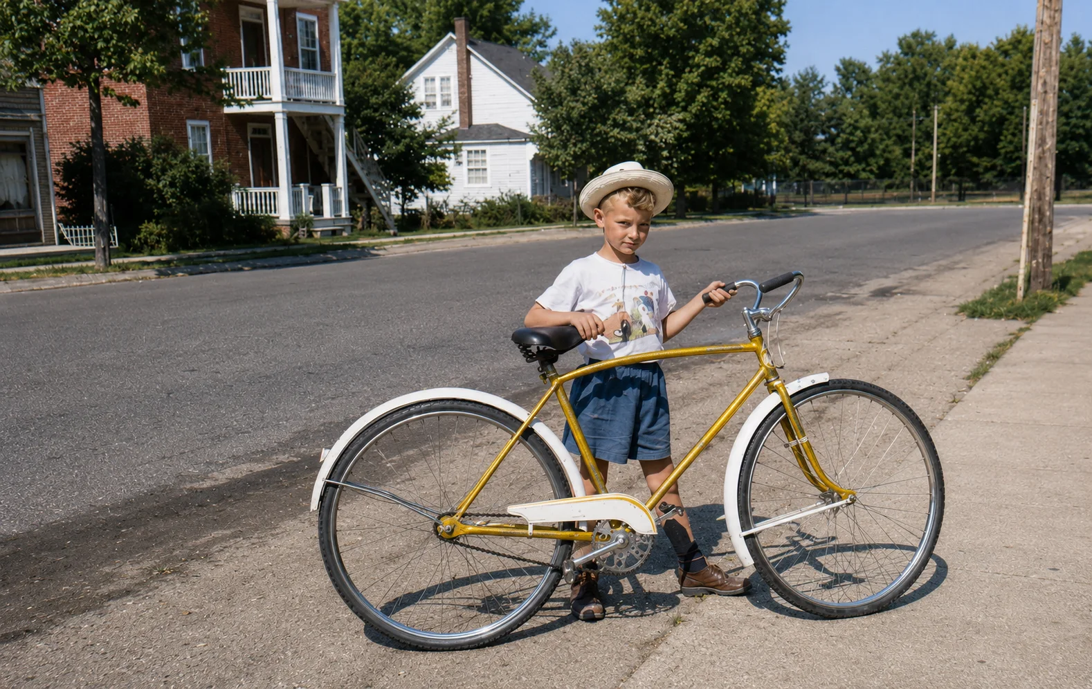 Souvenir d’enfance avec une bicyclette